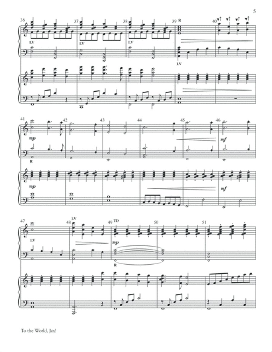 To the World, Joy! To the World, Joy! Piano scores gallery preview page 5