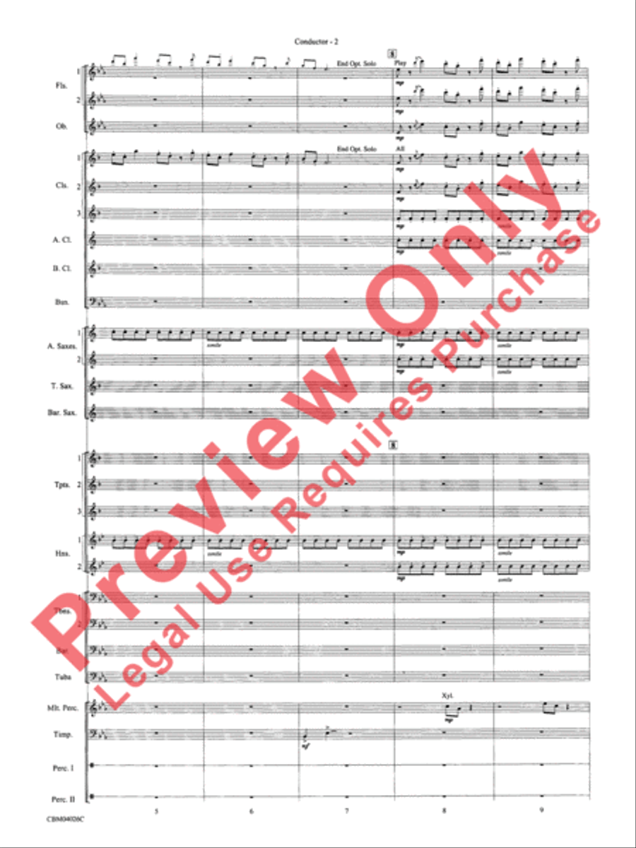 Go West! Concert Band scores gallery preview page 5