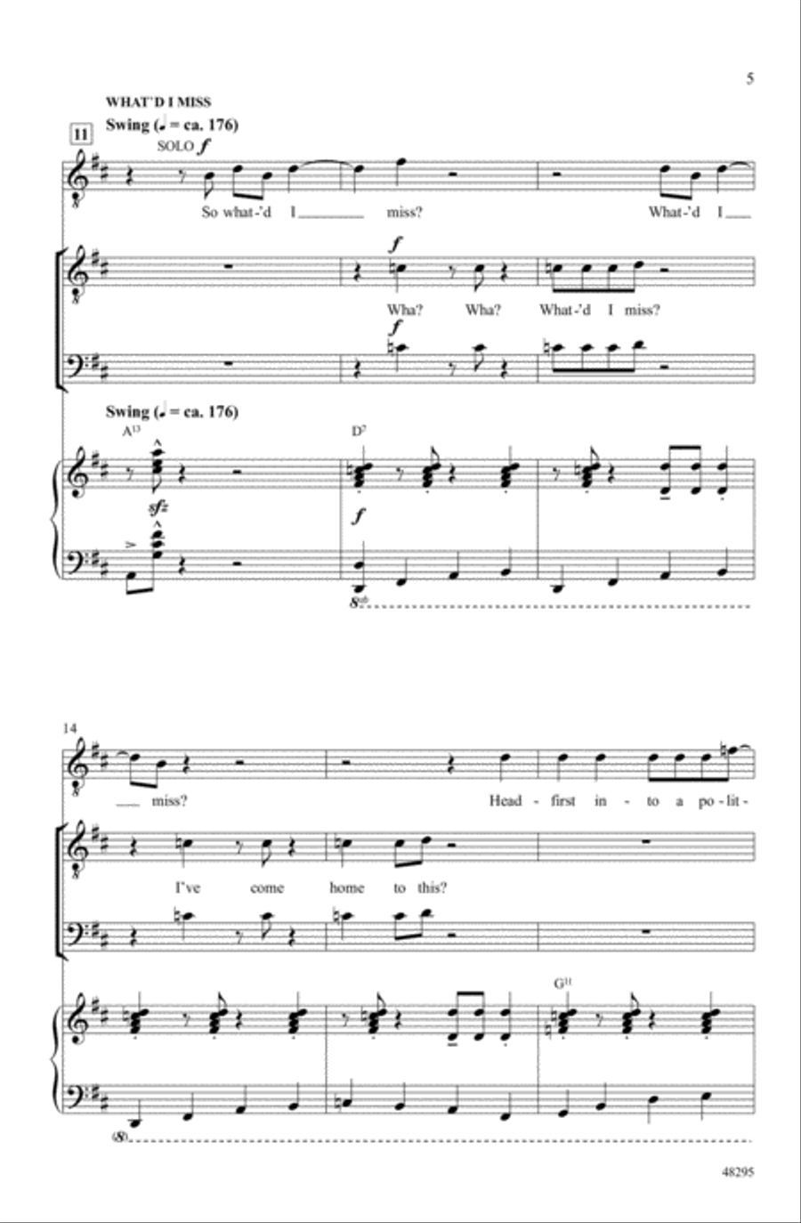 Hamilton Men Choir scores gallery preview page 3