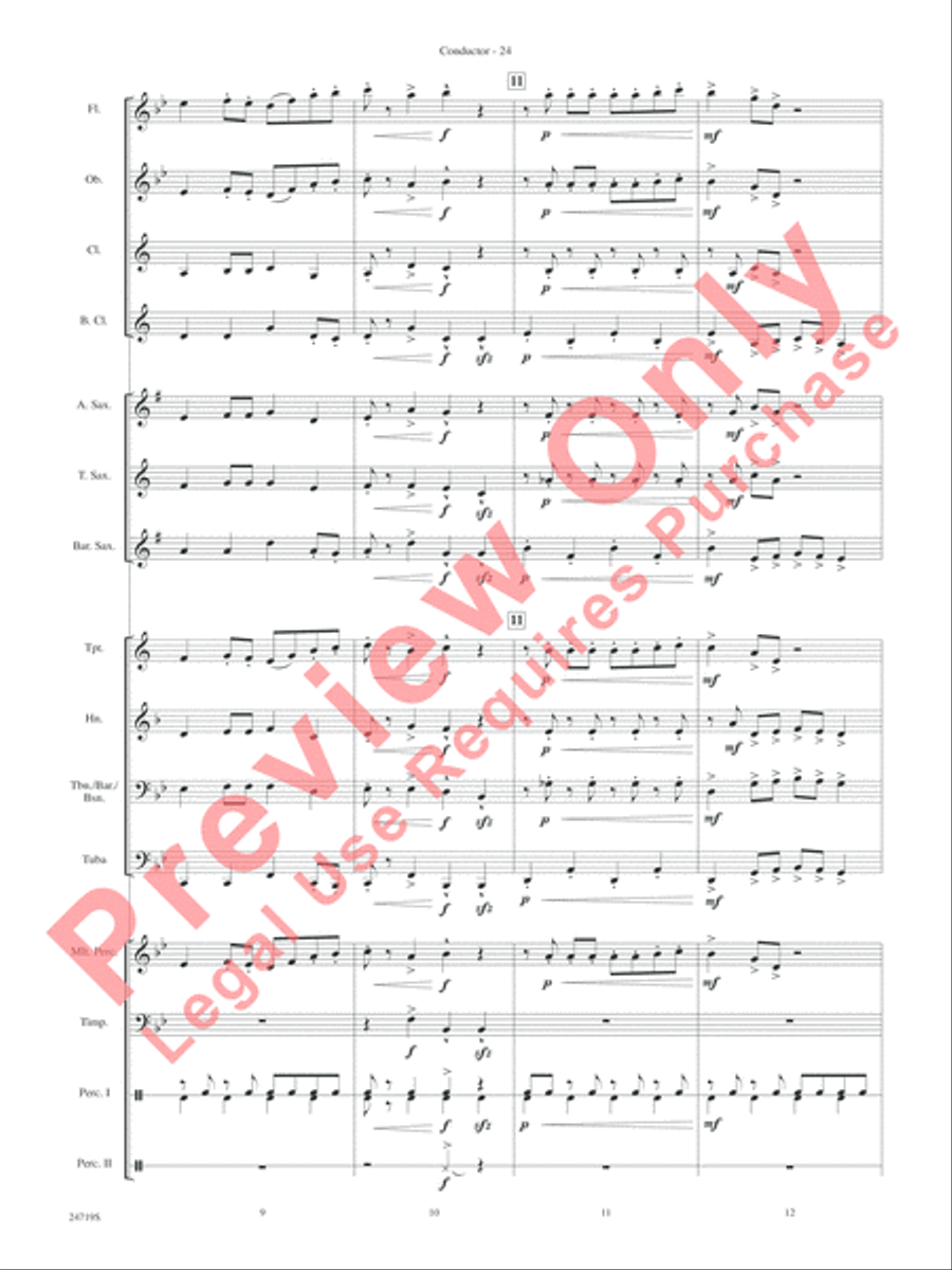 Harry Potter and the Goblet of Fire, Themes from Concert Band scores gallery preview page 26