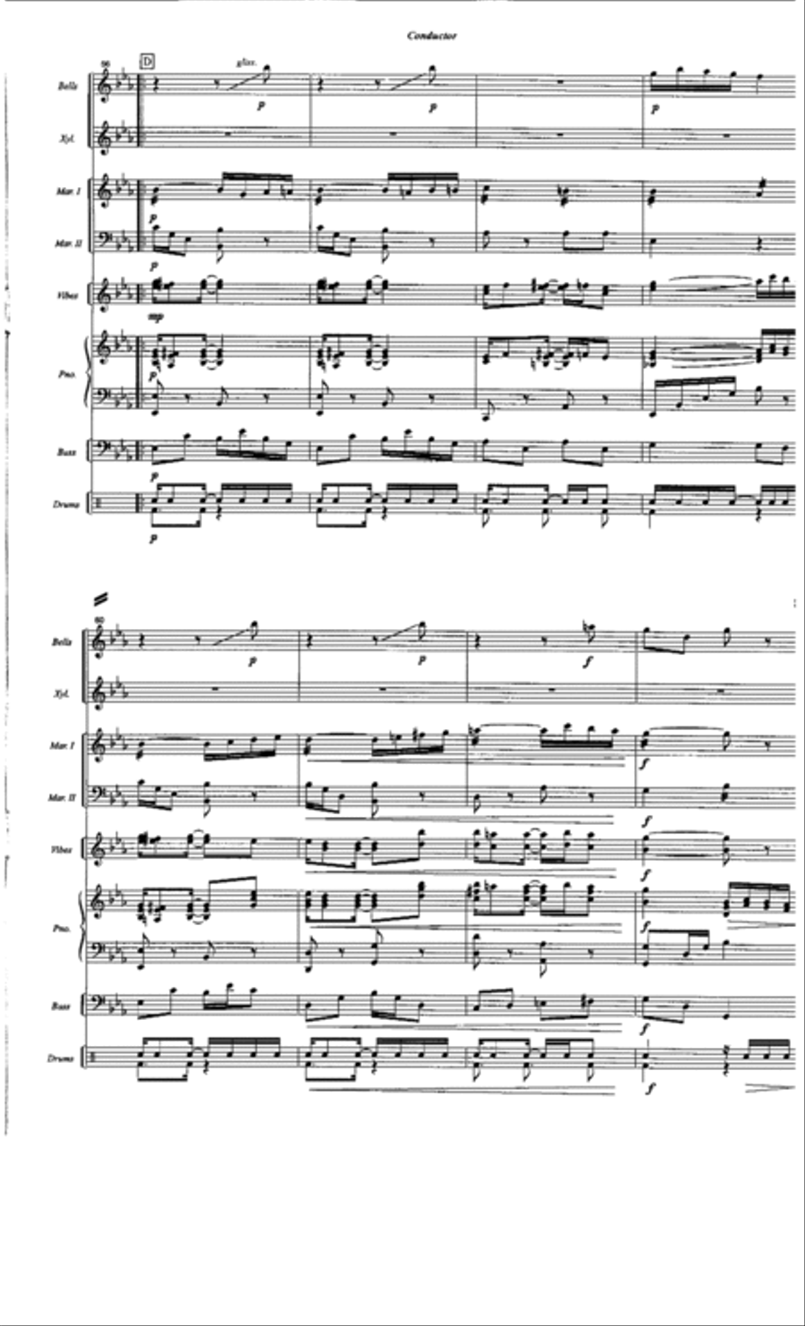 Pine Apple Rag Percussion Ensemble scores gallery preview page 8