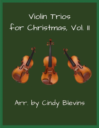 Book cover for Violin Trios for Christmas, Vol. II