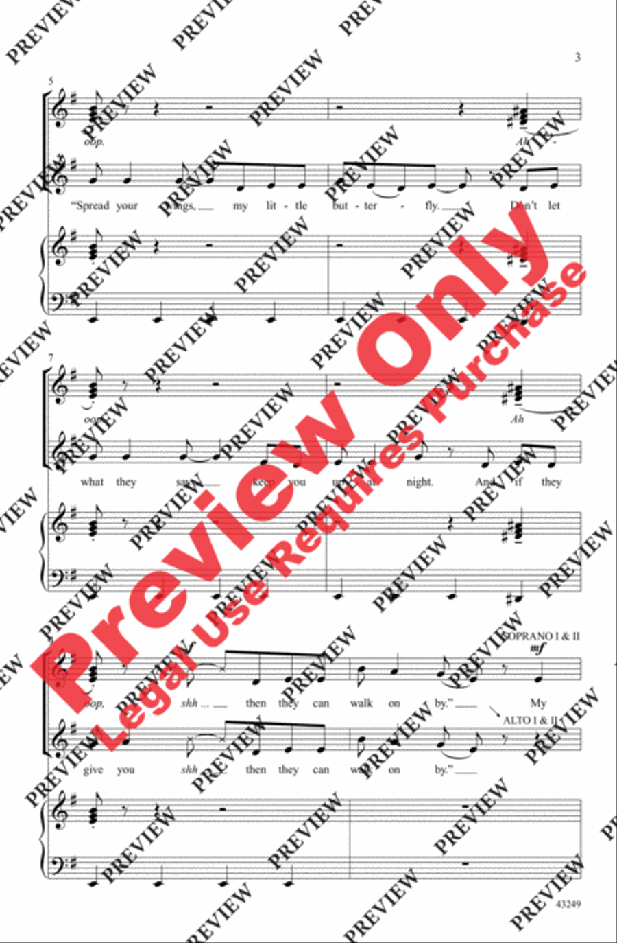 Wings Women's Choir scores gallery preview page 3