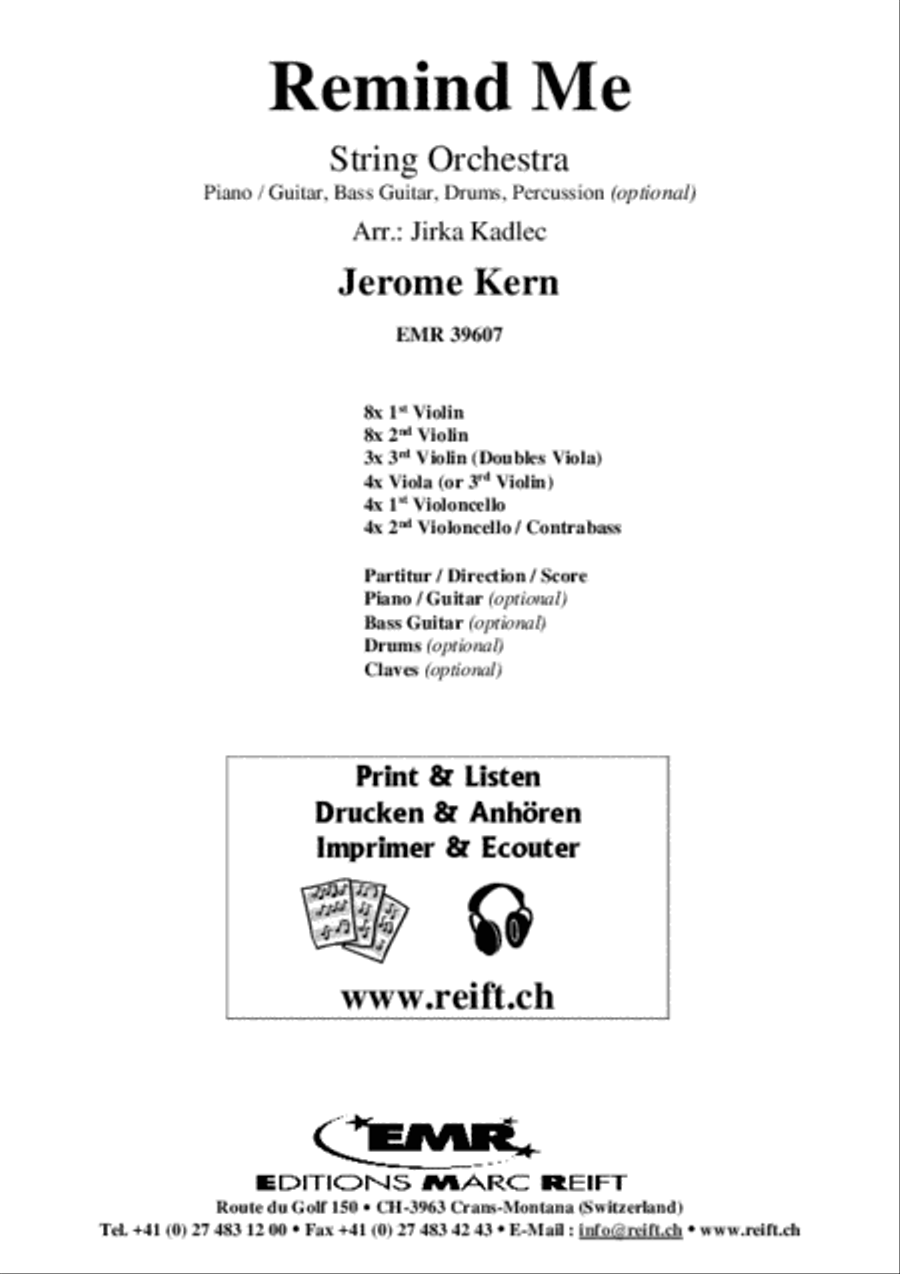 Remind Me String Orchestra scores gallery preview page 2