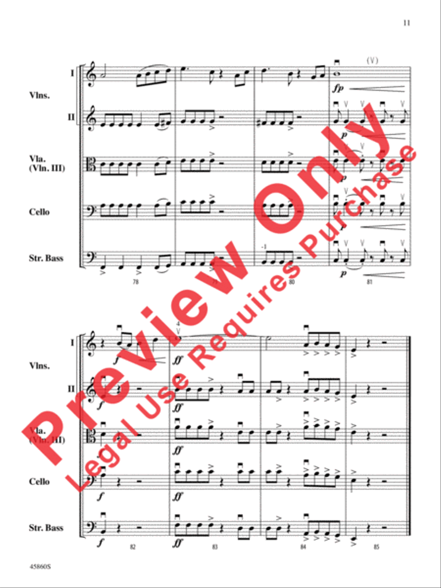 Midnight Adventure String Orchestra scores gallery preview page 11