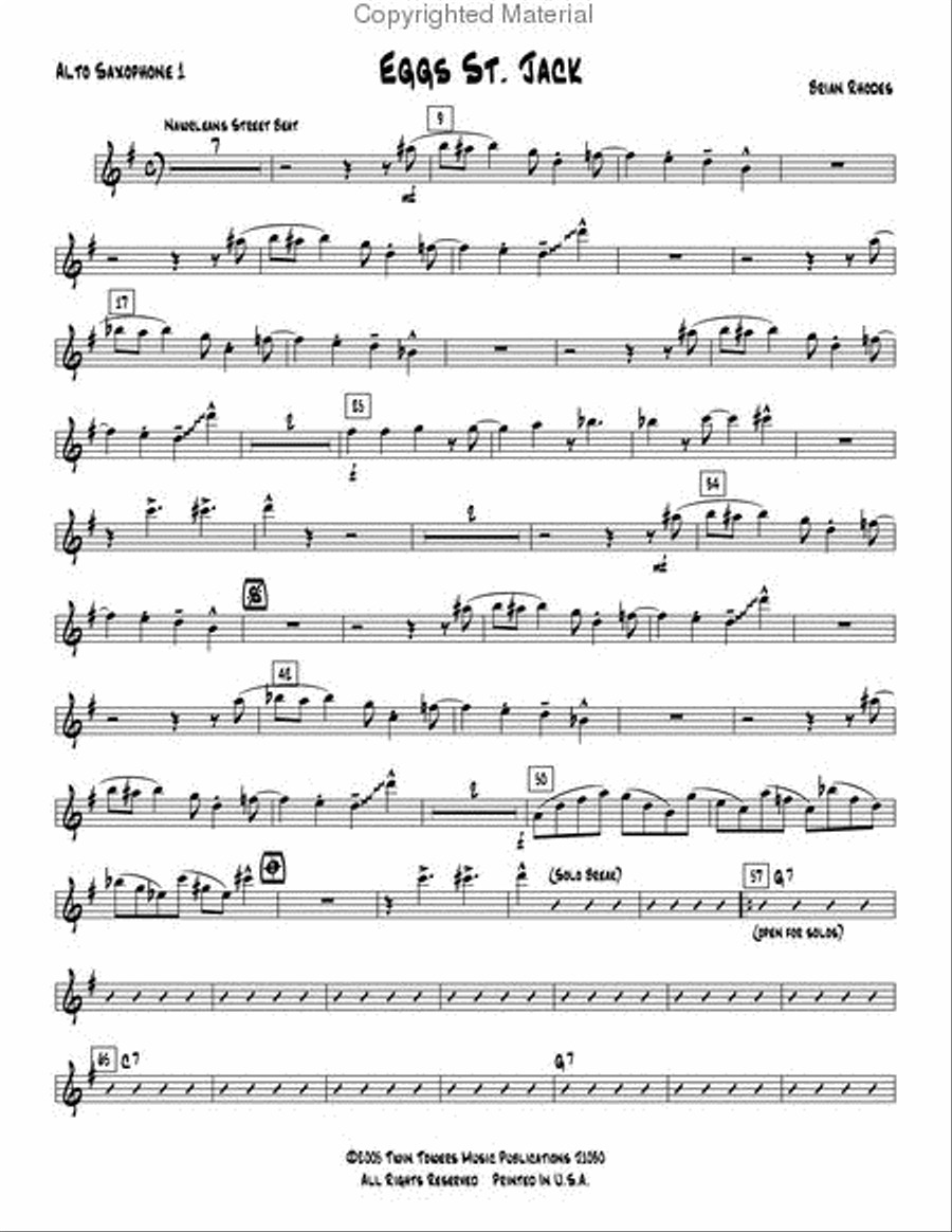 Eggs St. Jack Jazz Ensemble scores gallery preview page 18