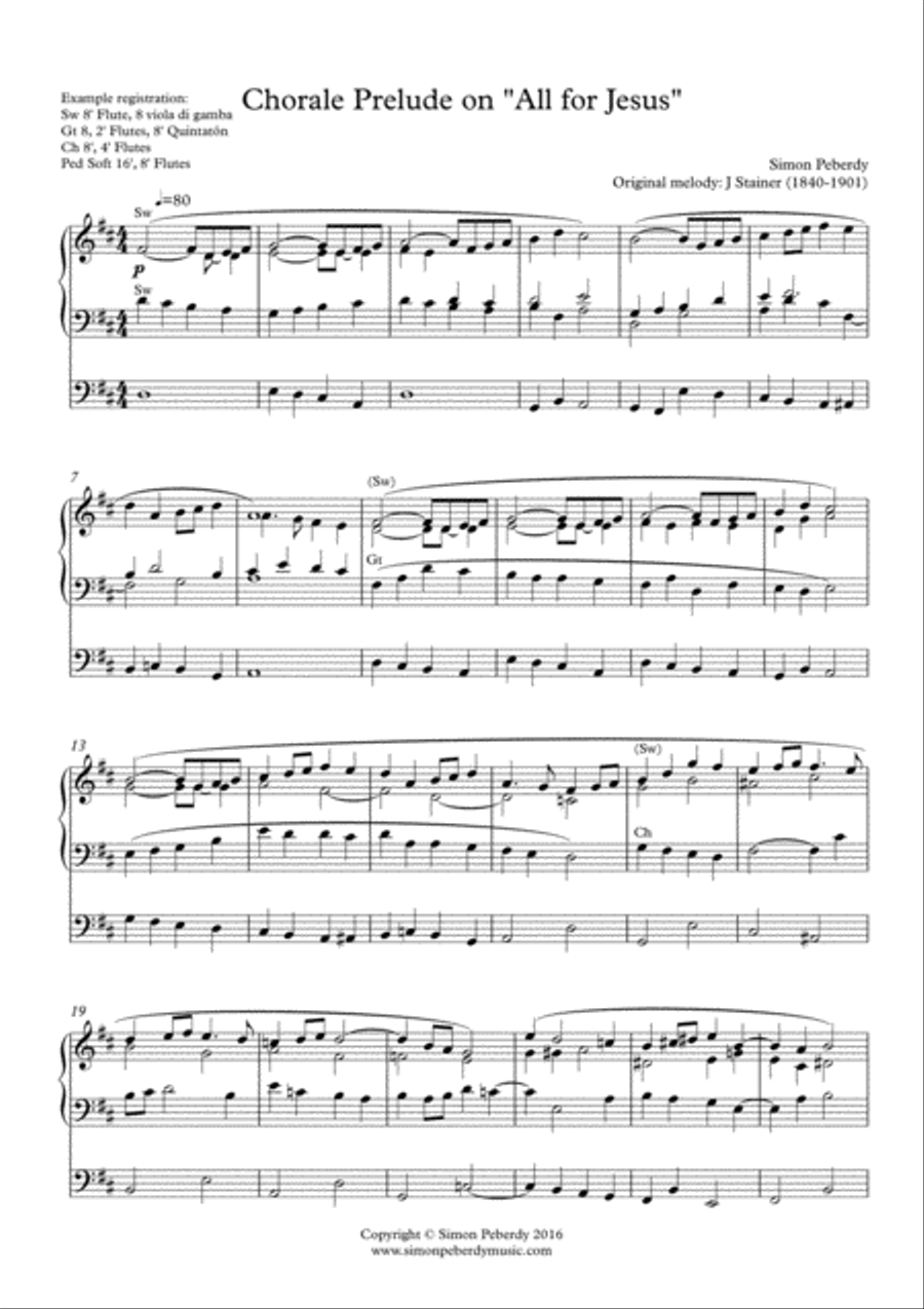 Organ Chorale Prelude on 