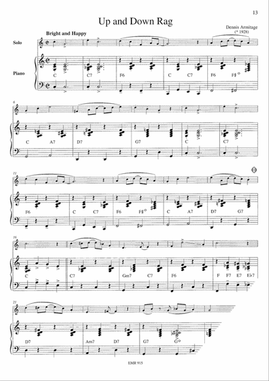 Ragtime Trombone Duet scores gallery preview page 6