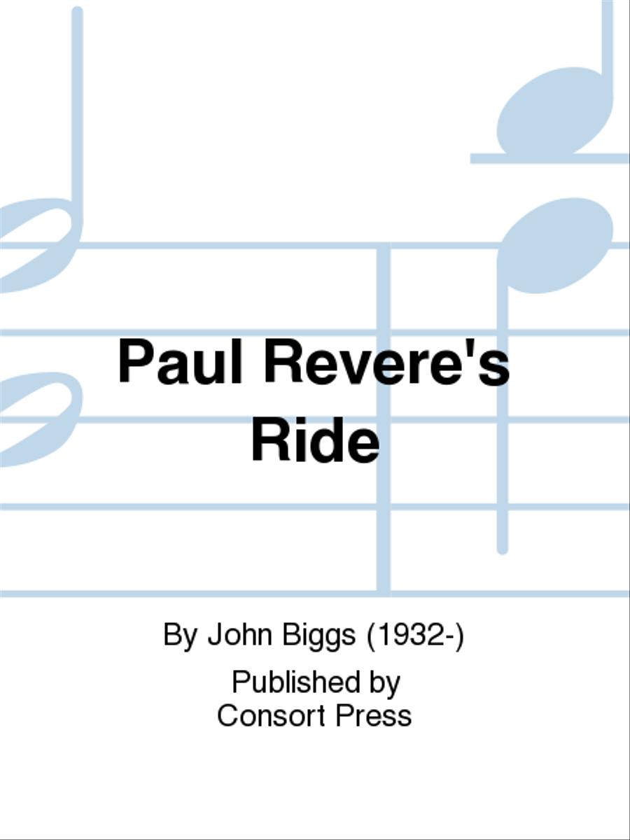 Paul Revere's Ride (Instrumental Parts) Choir scores gallery preview page 1