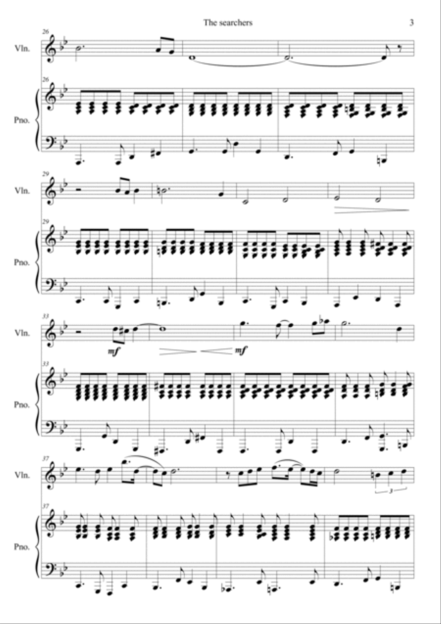 The Searchers Violin Solo scores gallery preview page 3