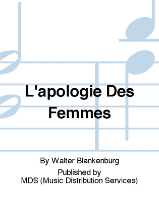 L'APOLOGIE DES FEMMES
