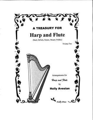 Book cover for A Treasury for Harp and Flute Volume 2