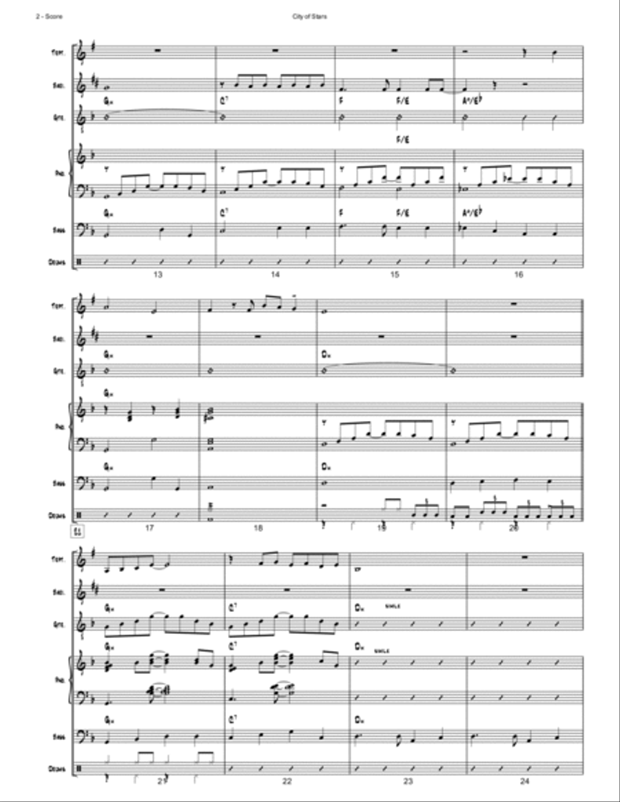 City Of Stars Jazz Ensemble scores gallery preview page 2