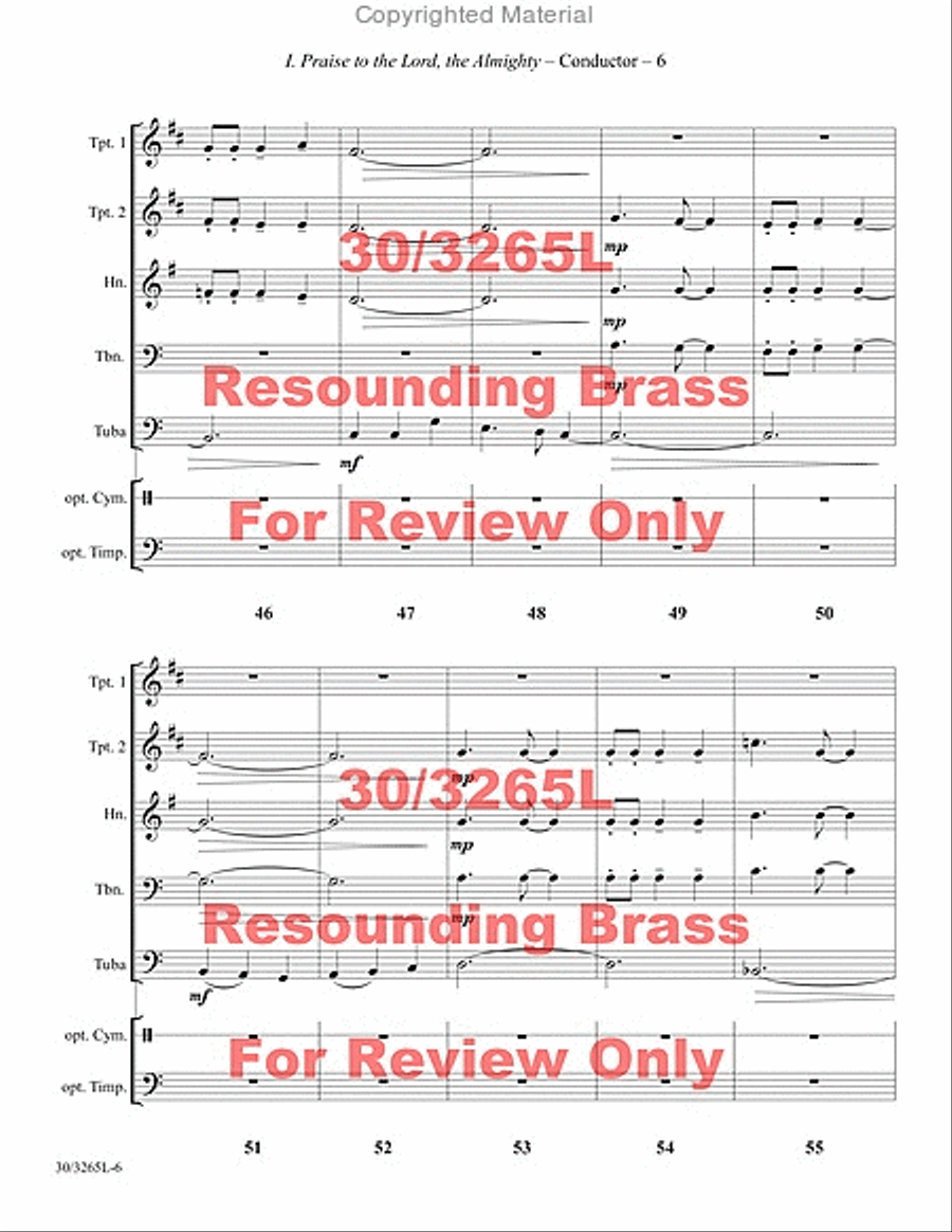 Resounding Brass Brass Quintet scores gallery preview page 7