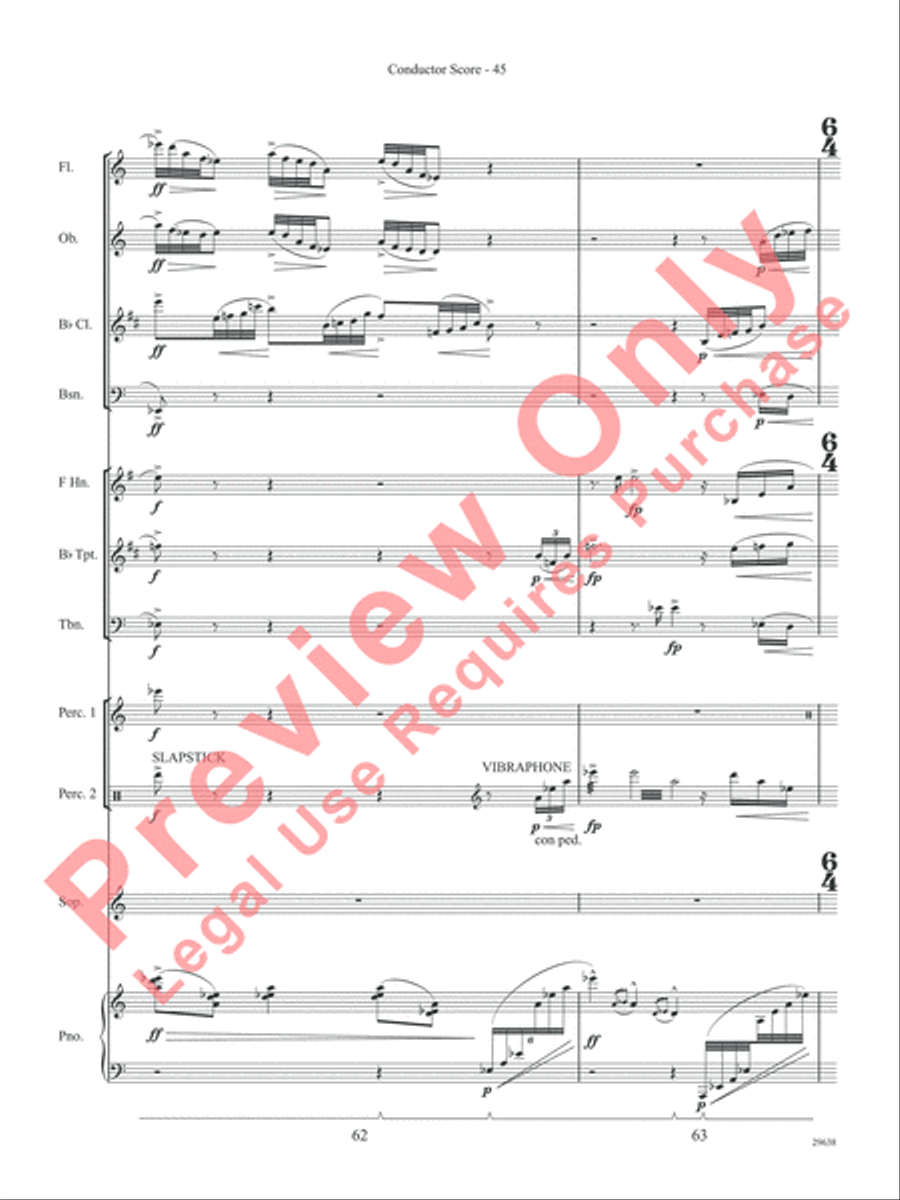 Three Spanish Songs (for Soprano and Wind Ensemble) Concert Band scores gallery preview page 50