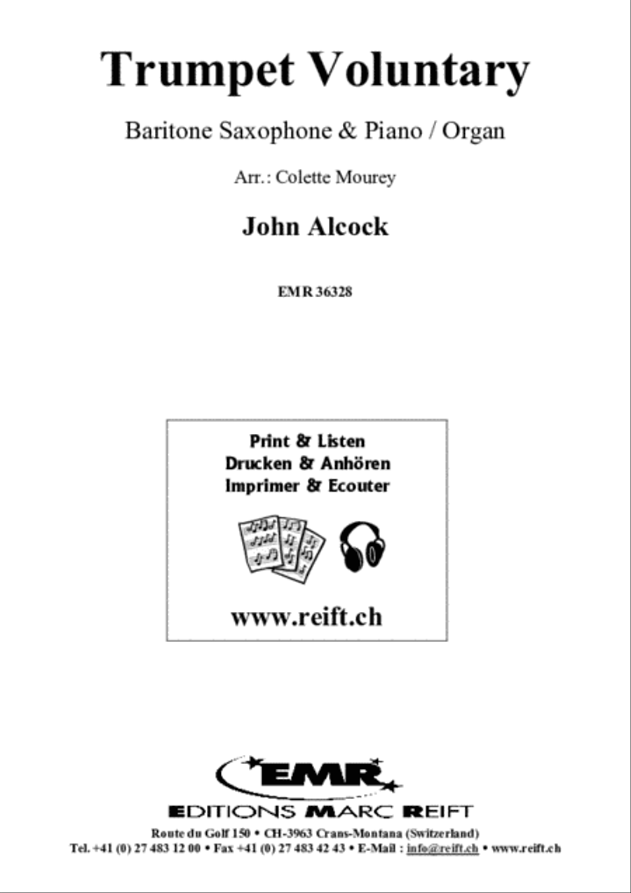 Trumpet Voluntary Baritone Saxophone scores gallery preview page 2