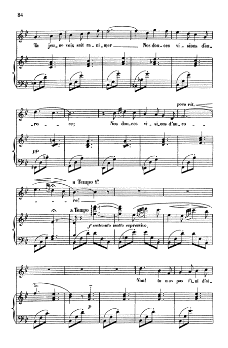 Massenet: Songs, Volume I, High Voice (French) High Voice scores gallery preview page 2