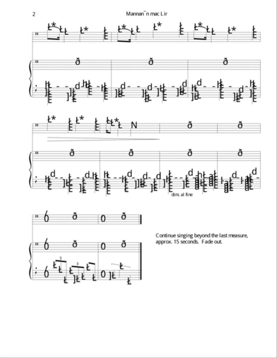 Mannanan mac Lir Small Ensemble scores gallery preview page 6
