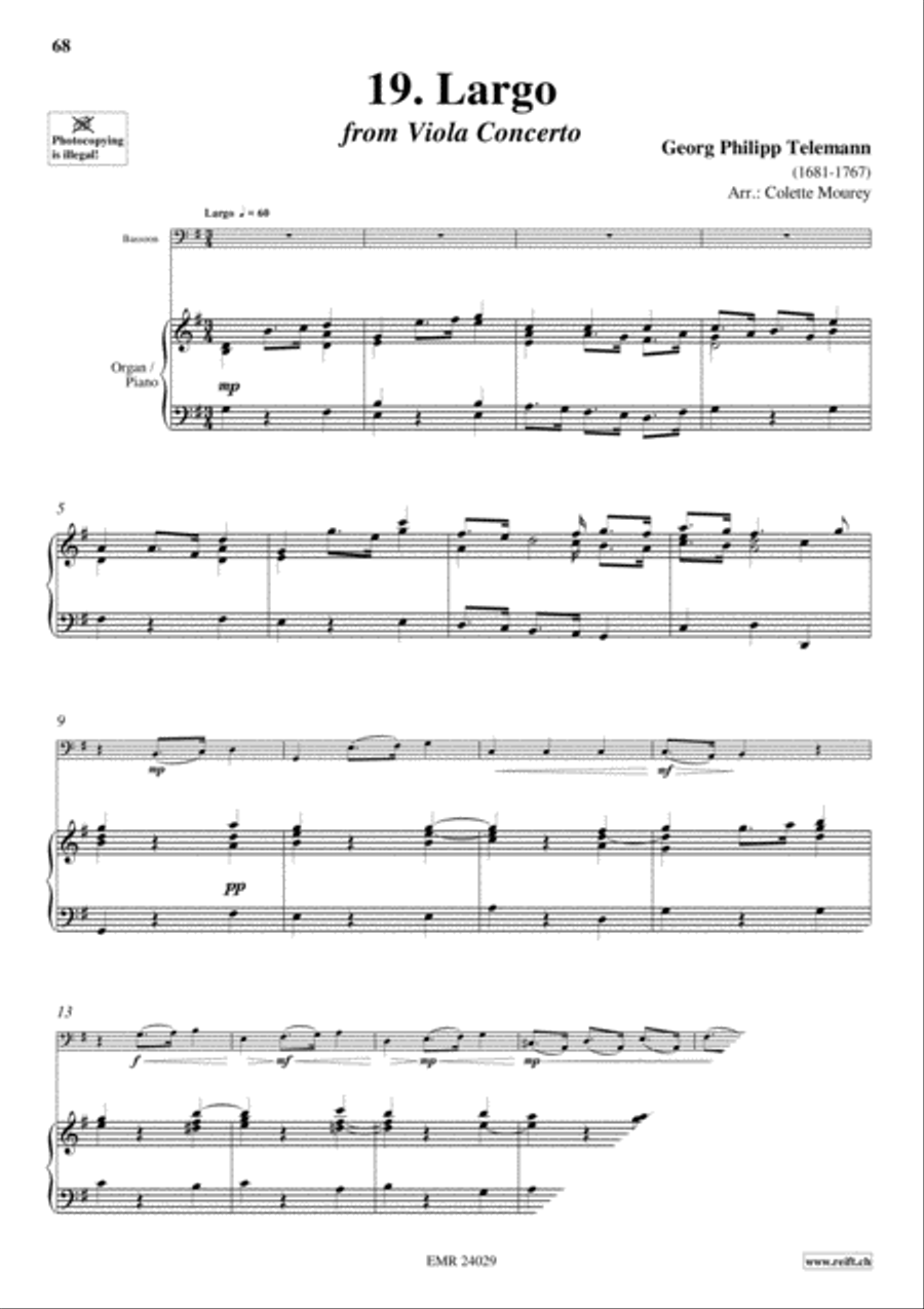 40 Greatest Baroque Hits Volume 1 Bassoon Solo scores gallery preview page 21