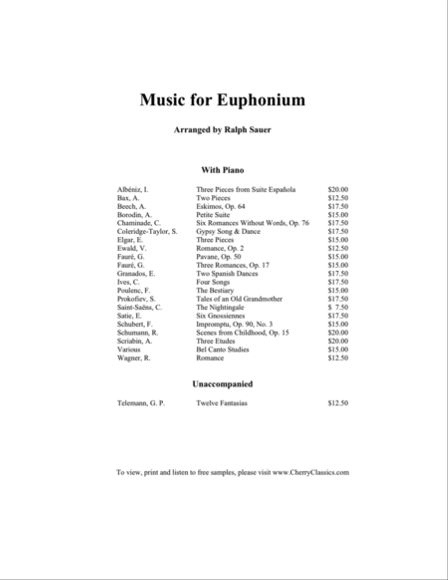 Five Duos from Op. 53 for Two Euphoniums Brass Duet scores gallery preview page 7