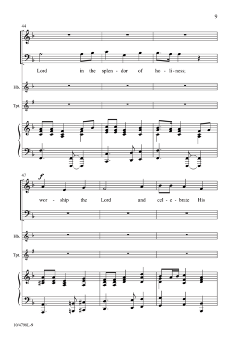 Worship the King of Kings 2-Part scores gallery preview page 9