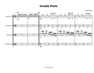 Invade Pluto (Drumline Cadence)