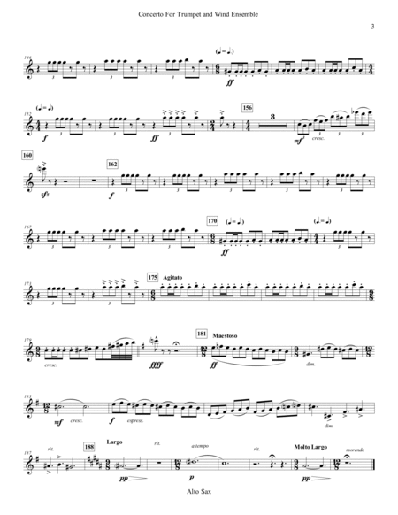Concerto for Trumpet and Wind Ensemble - Complete Parts