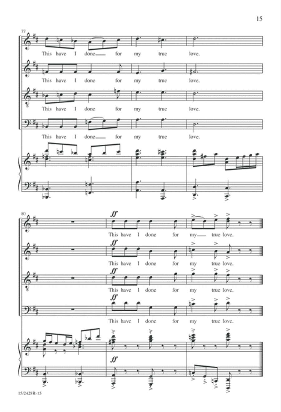 My Dancing Day My Dancing Day 4-Part scores gallery preview page 16
