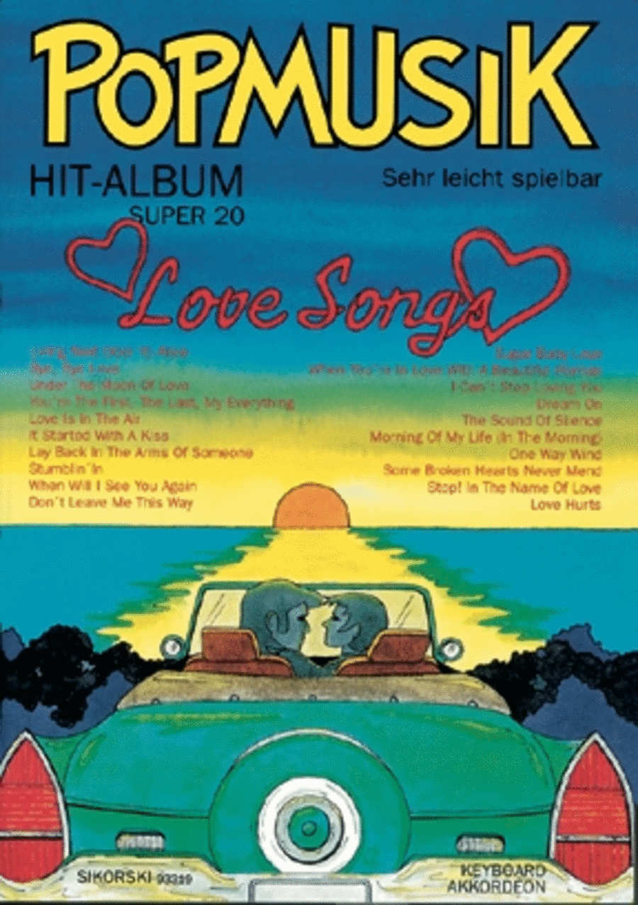 Popmusik Hit-album Super 20: Love Songs -fur Keyboard Oder Akkordeon- Piano scores gallery preview page 1