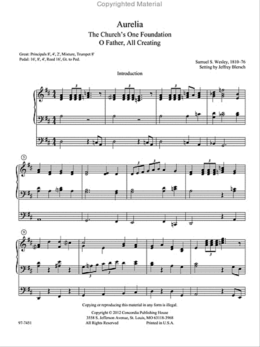 Introductions, Harmonizations, Accompaniments, Interpretations, Vol. 6 Organ scores gallery preview page 2