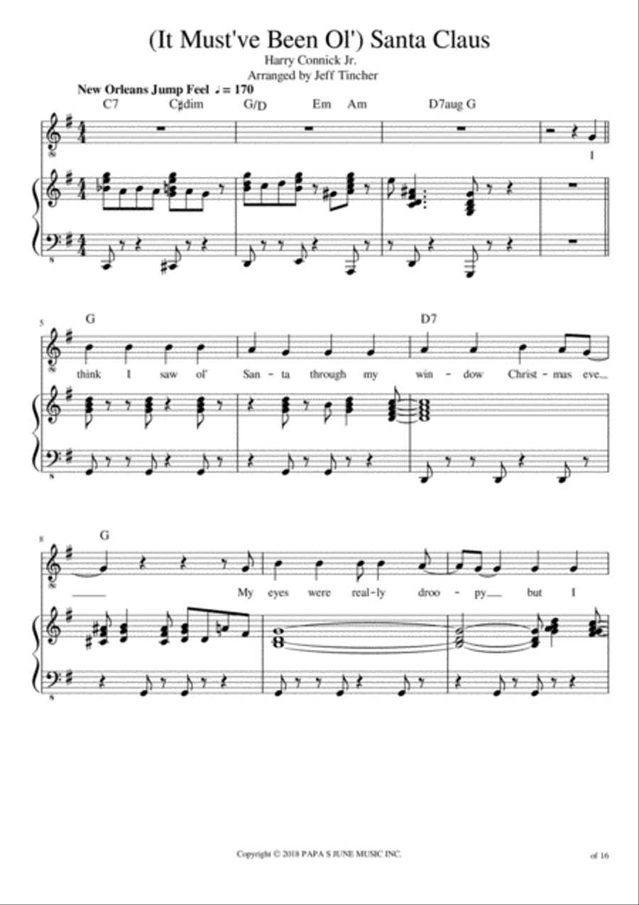 (it Must've Been Ol') Santa Claus Voice scores gallery preview page 2