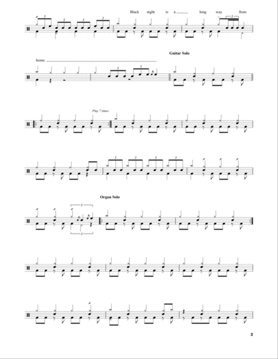 Black Night Drum Set scores gallery preview page 3