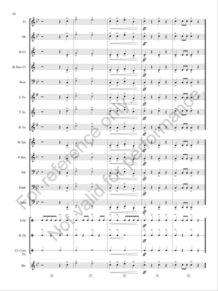 Shadowdance Concert Band scores gallery preview page 11