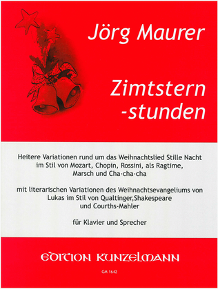 Book cover for Zimtsternstunden (Cinnamon star hours), for piano and narrator