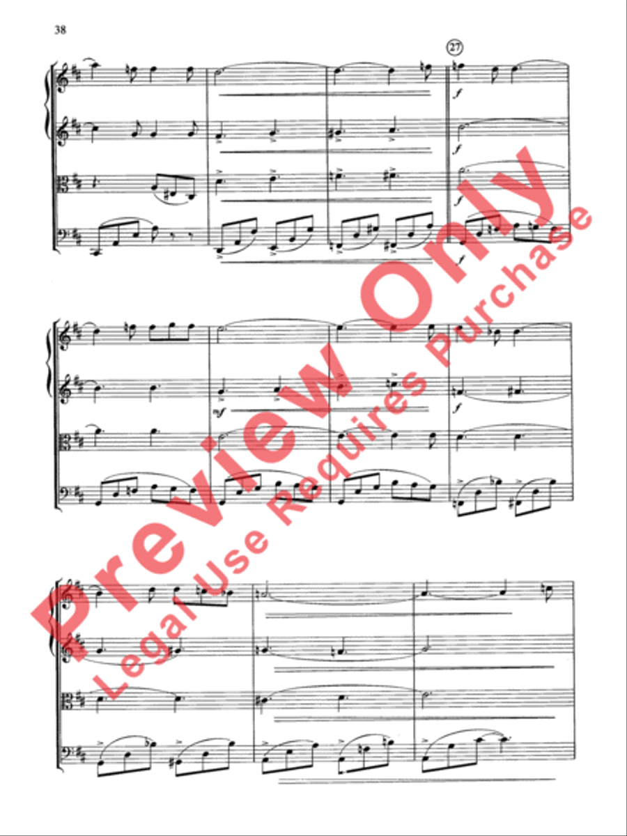 Cole Porter (Classic String Quartets) String Quartet scores gallery preview page 39