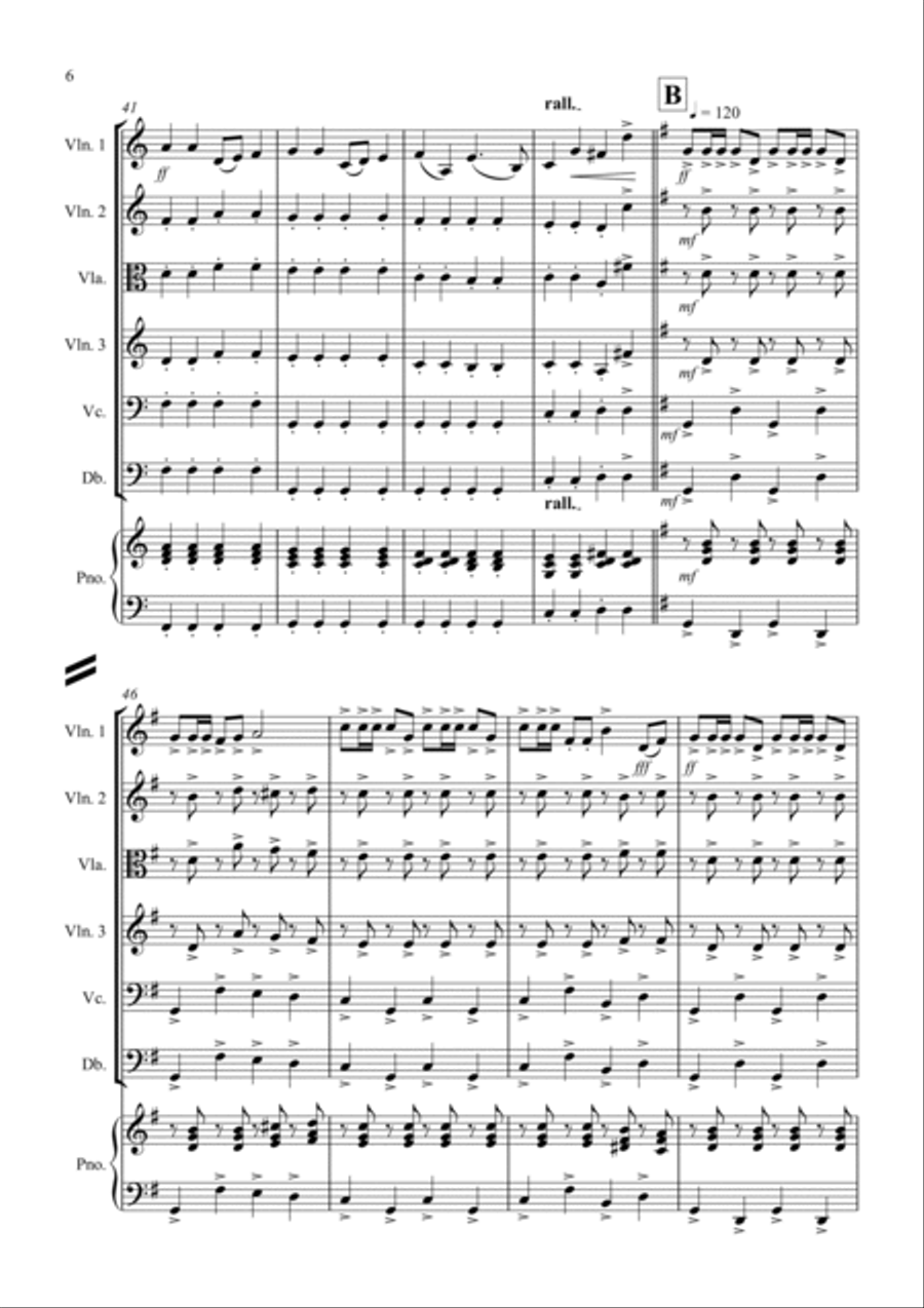 Toreador's Song (Fantasia from Carmen) for String Orchestra String Orchestra scores gallery preview page 6