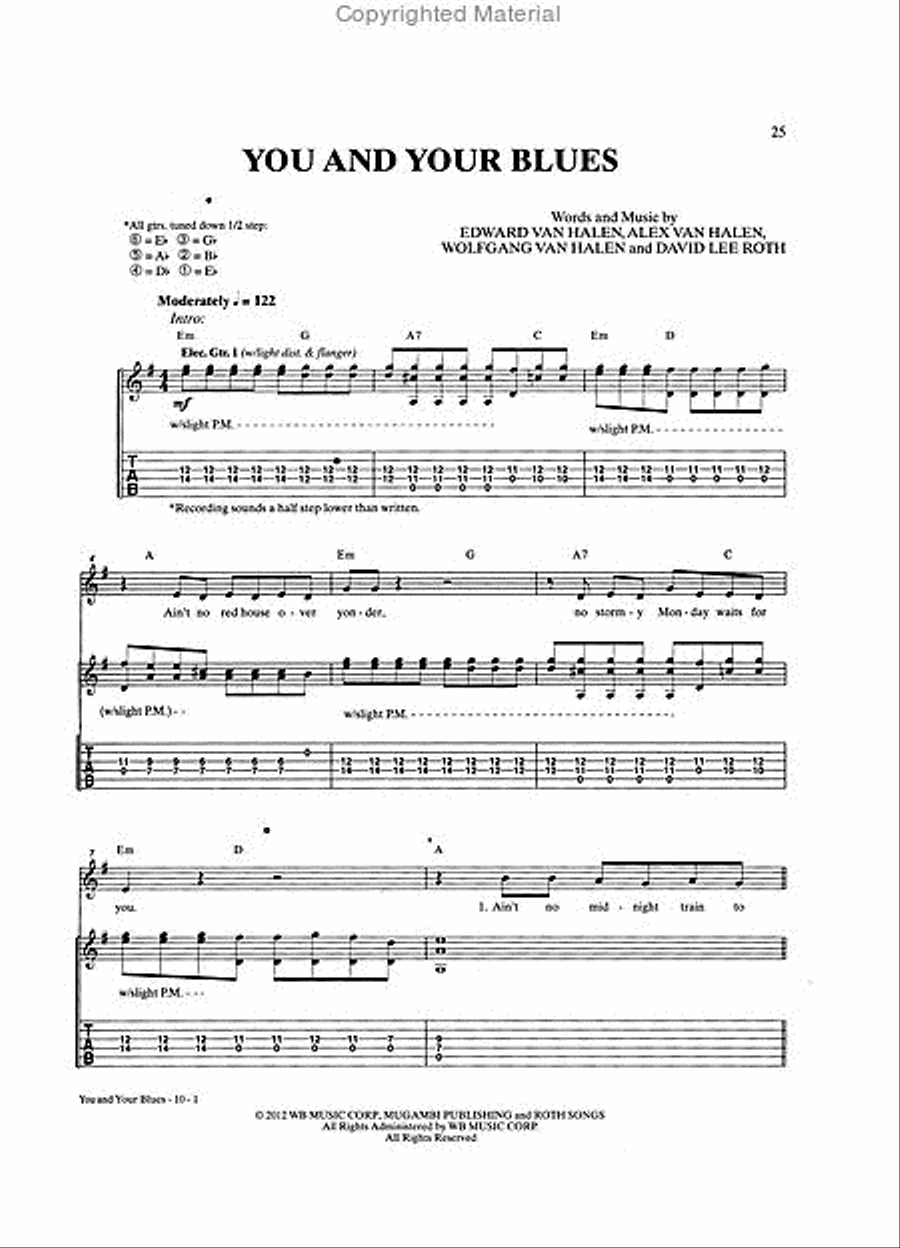 Van Halen - A Different Kind of Truth Electric Guitar scores gallery preview page 3