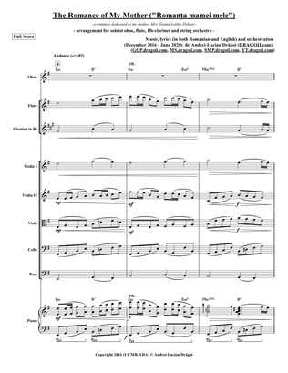 The Romance of My Mother ("Romanta mamei mele") (instrumental version for soloist oboe, Bb-clarinet,