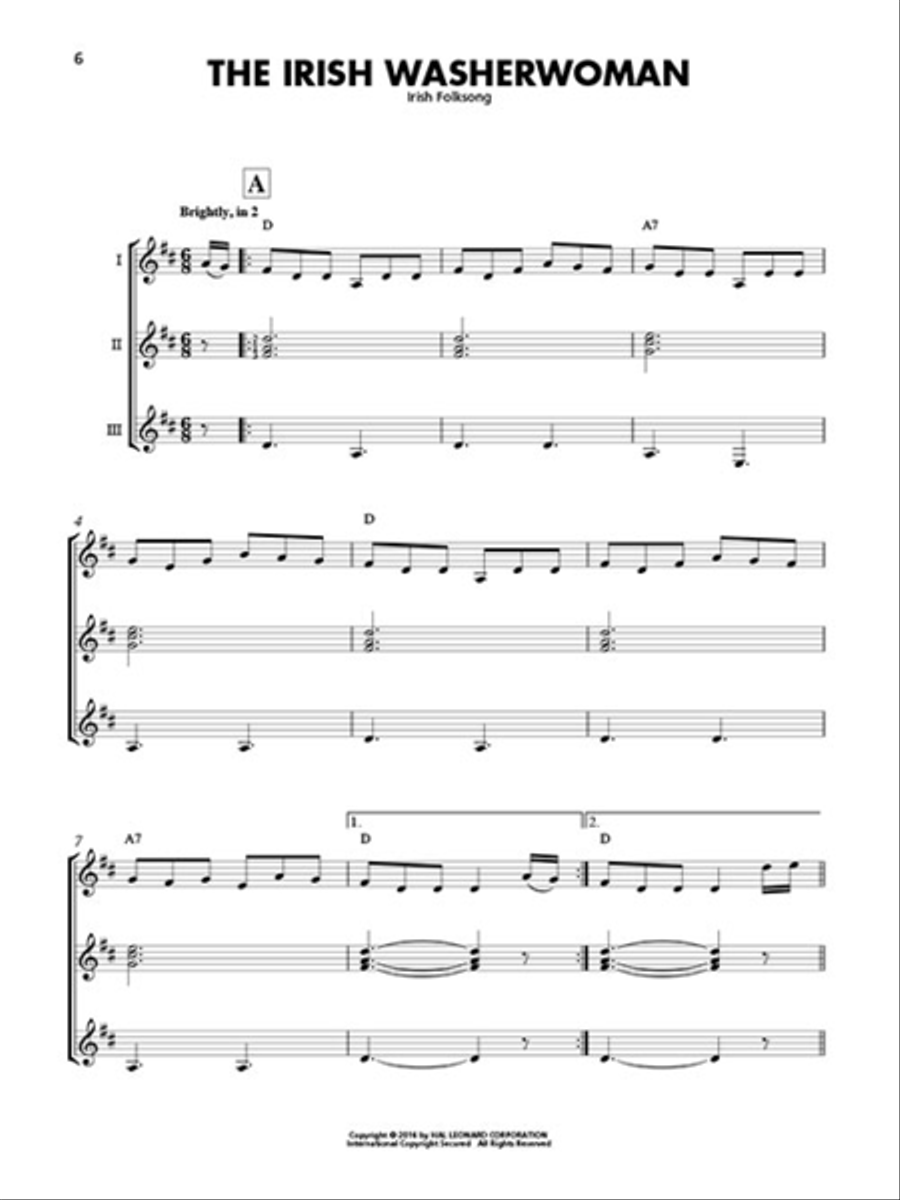 Irish Jigs & Reels Irish Jigs & Reels Guitar Ensemble scores gallery preview page 3