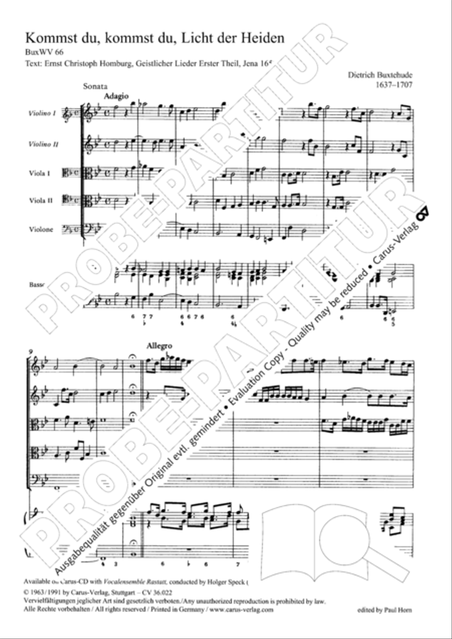 Kommst du, Licht der Heiden Choir scores gallery preview page 4