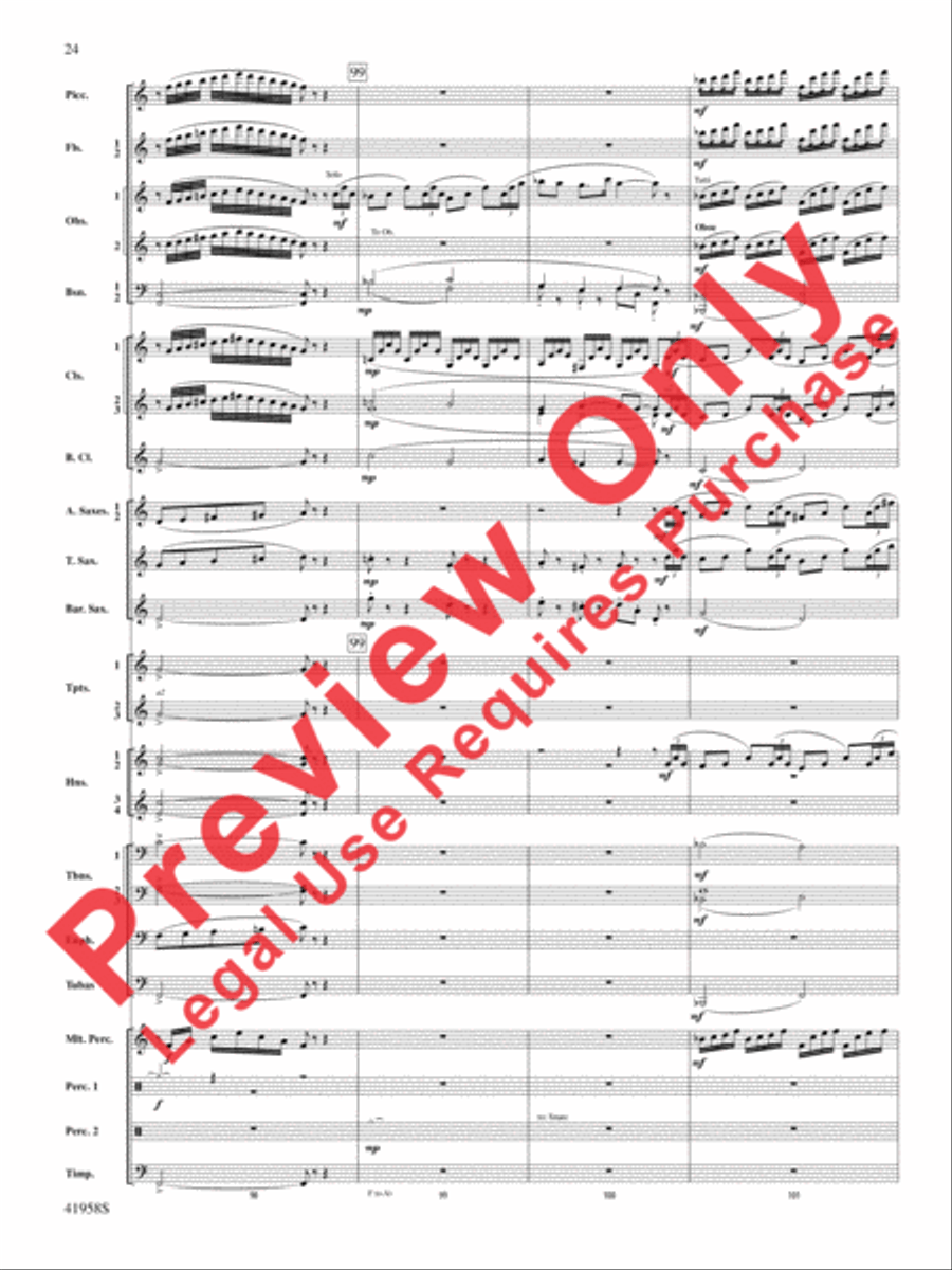 God's Country Concert Band scores gallery preview page 44