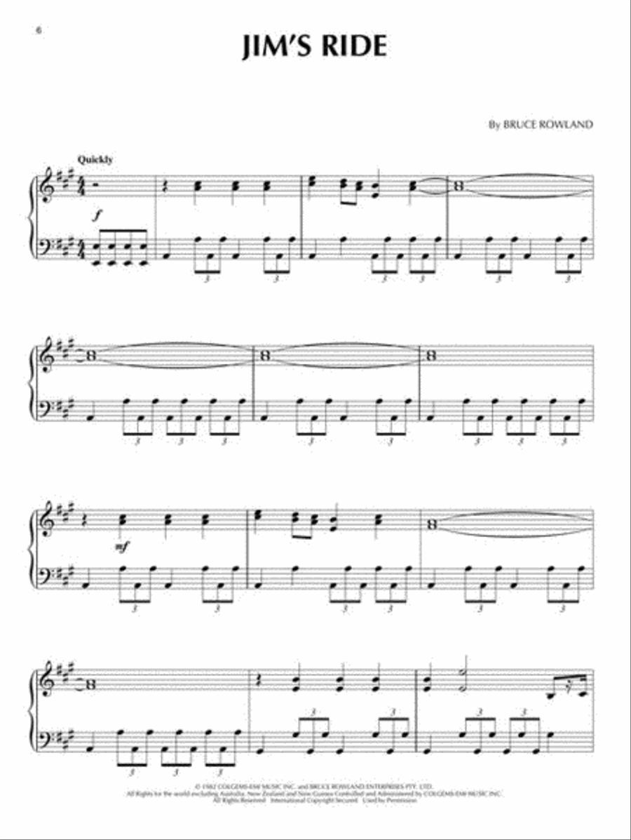 The Man from Snowy River Piano Solo scores gallery preview page 6