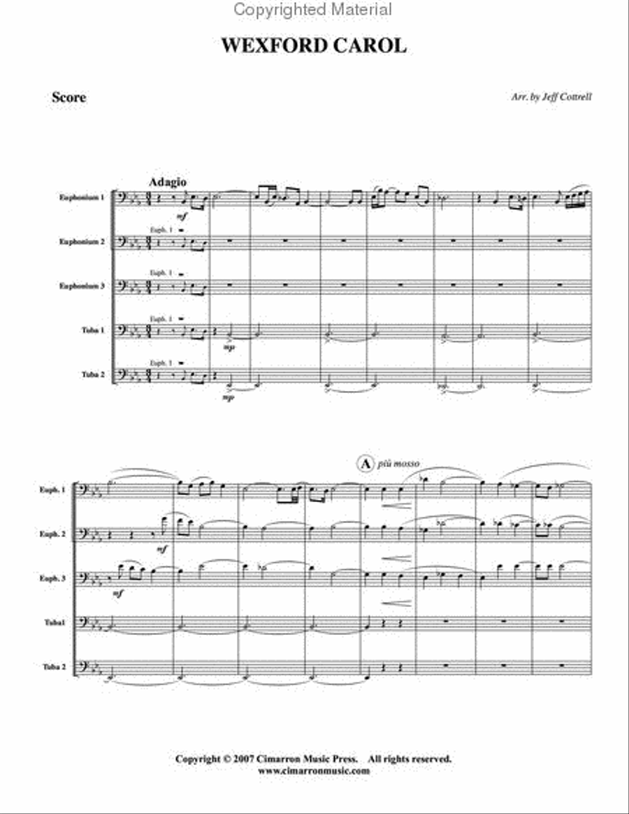 Wexford Carol Large Ensemble scores gallery preview page 2