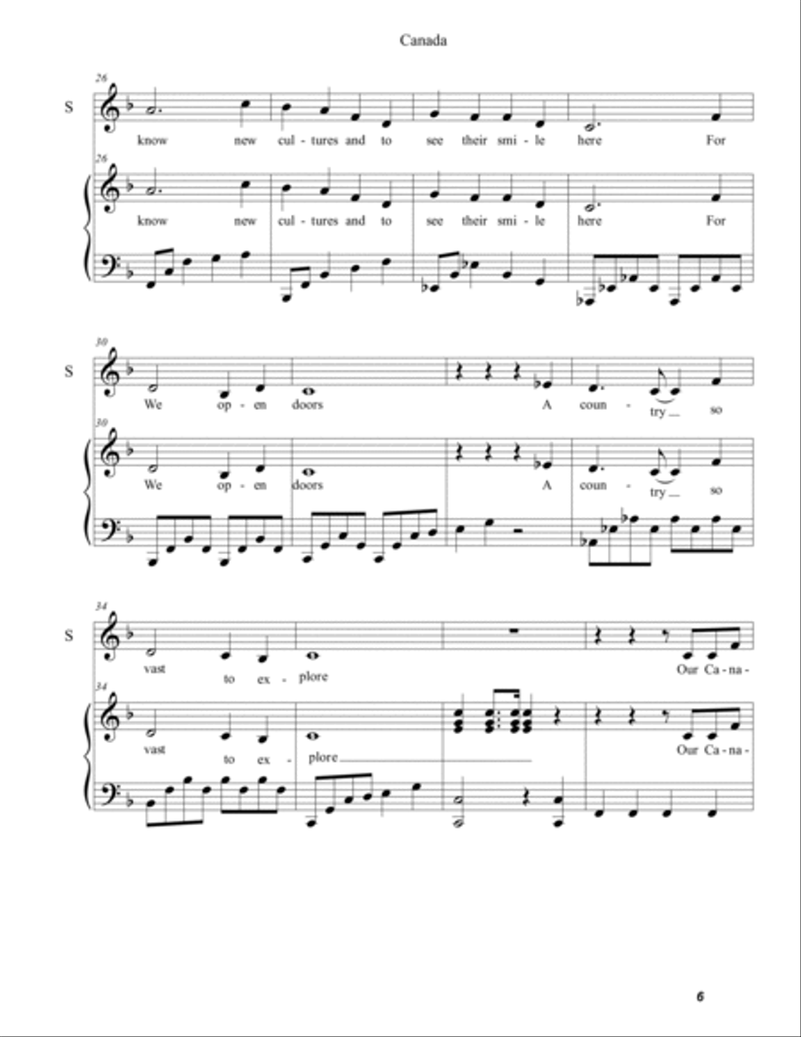 Canadian Fun in the Classroom - Songbook Choir scores gallery preview page 6