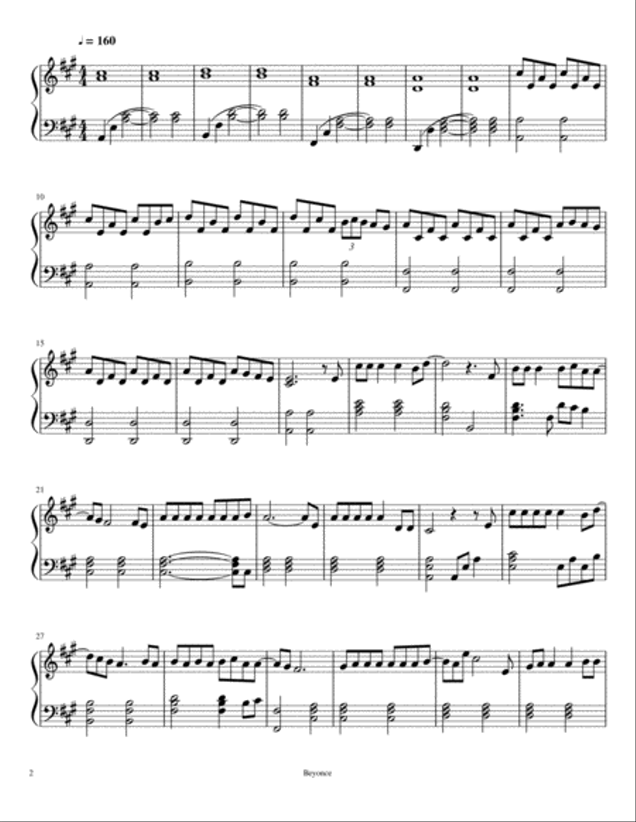 Halo Piano Solo scores gallery preview page 2