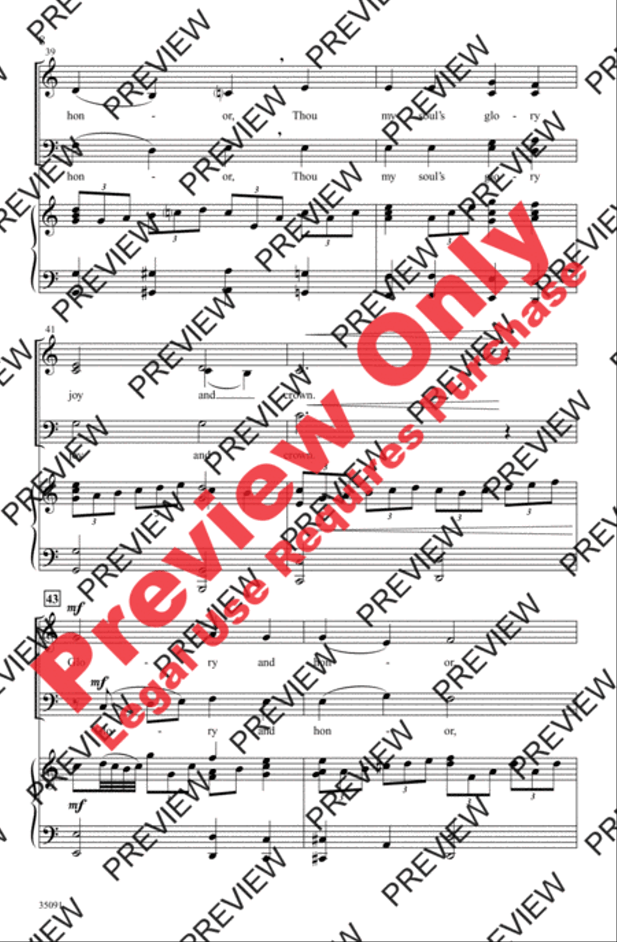 Christ, We Do All Adore Thee 4-Part scores gallery preview page 8