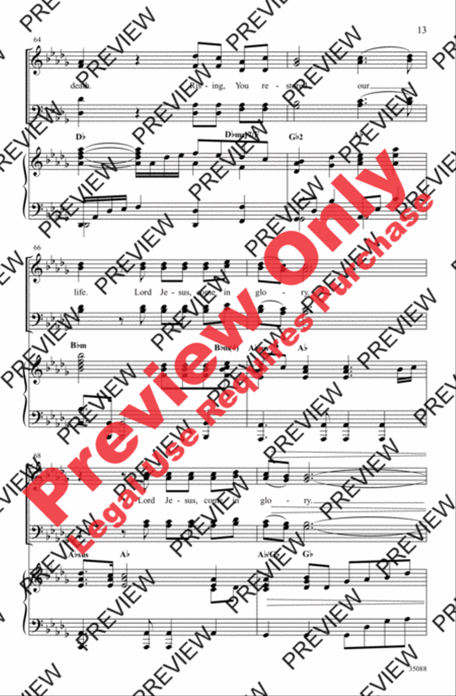 Remembrance Remembrance 4-Part scores gallery preview page 12