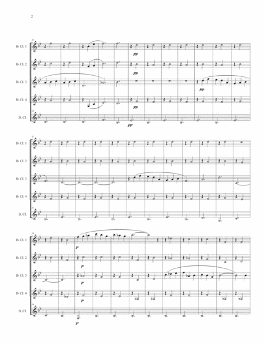 Simply Satie for Clarinet Quintet Woodwind Ensemble scores gallery preview page 4