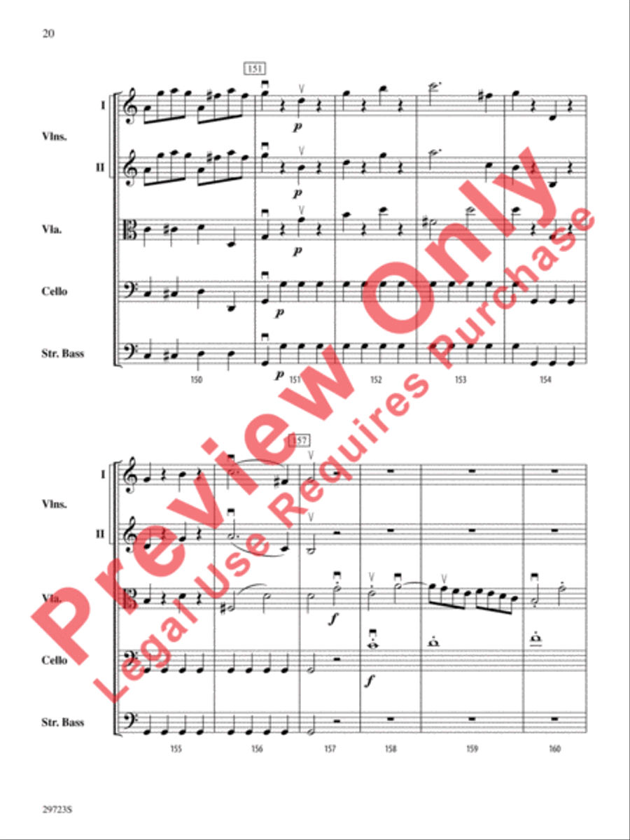 Symphony No. 41 String Orchestra scores gallery preview page 21