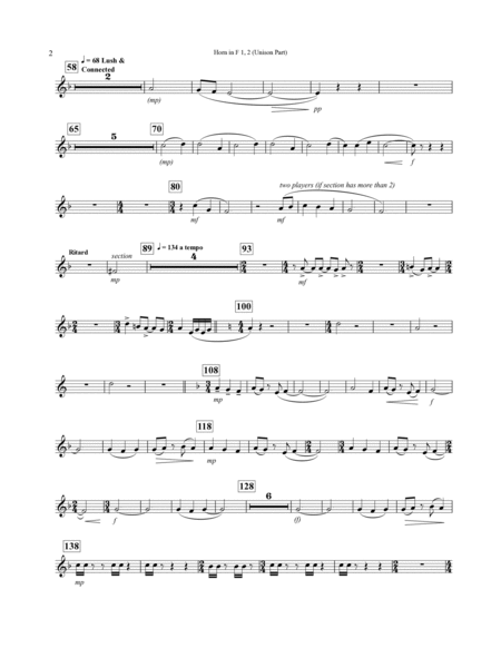 Concerto For Alto Saxophone And Wind Ensemble - F Horn 1,2